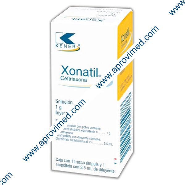 XONATIL I.M. Sol. Iny. c/1 FCO. AMP. 1 G/ 3.5 ML.