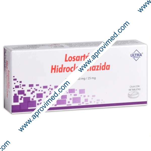 LOSARTÁN/HIDROCLOROTIAZIDA (Ultra) c/15 TABS. 100/25 MG.