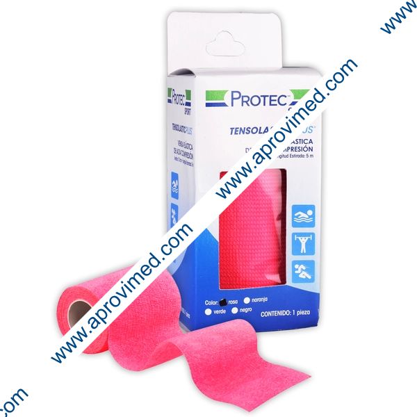 TENSOLASTIC PLUS (Protec Sport) A: 10cm. L: 5mt. c/1 Pza. (Col. Rosa).