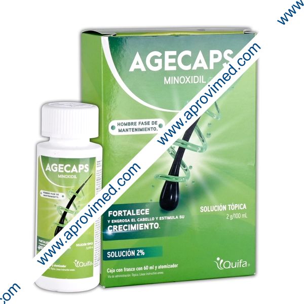 AGECAPS HOMBRE SOL. TÓPICA Fco. Atomizador 60 ML. 2 G/100 ML.