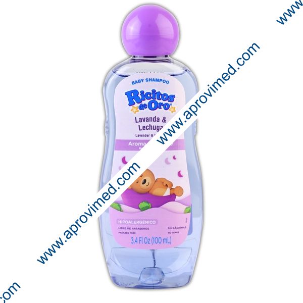 RICITOS DE ORO Lavanda & Lechuga BABY SHAMPOO Fco. c/100 ML.