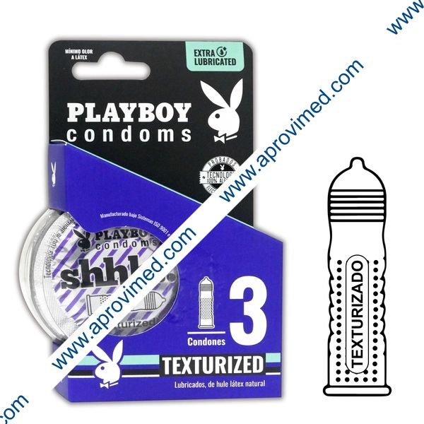 PLAYBOY TEXTURIZADO Blister c/3 CONDONES.