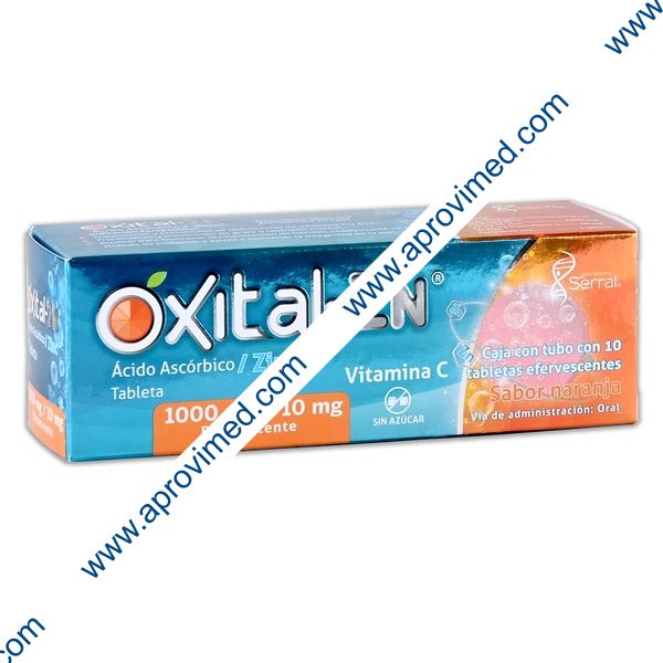 OXITAL-ZN c/10 TABS. EFERVS. Sab. Naranja 1000/10 MG.