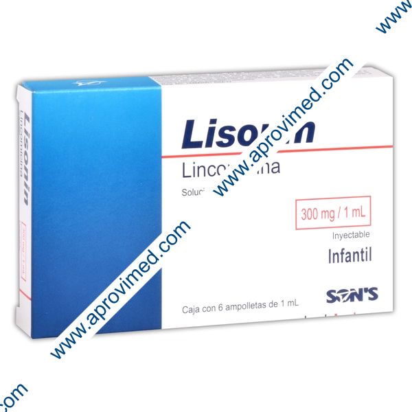 LISONIN Sol. Iny. Infantil c/6 AMPTAS. 300 MG/1 ML.