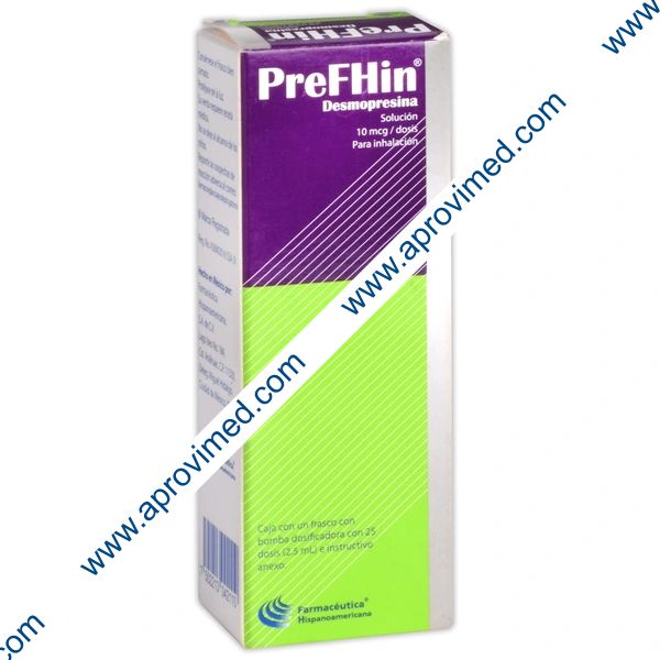 PREFHIN SOL. p/Inhalación Nasal Fco. 2.5 ML. c/25 DOSIS 10 MCG.