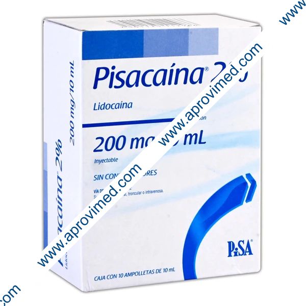 PISACAINA 2% Sol. Iny. c/10 AMPTAS. 200 MG/10 ML.