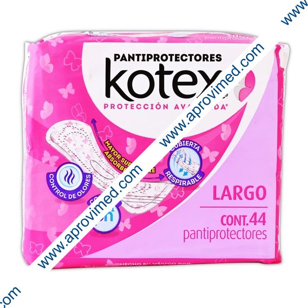 KOTEX PANTIPROTECTORES LARGO Bolsa c/44 Pzs.