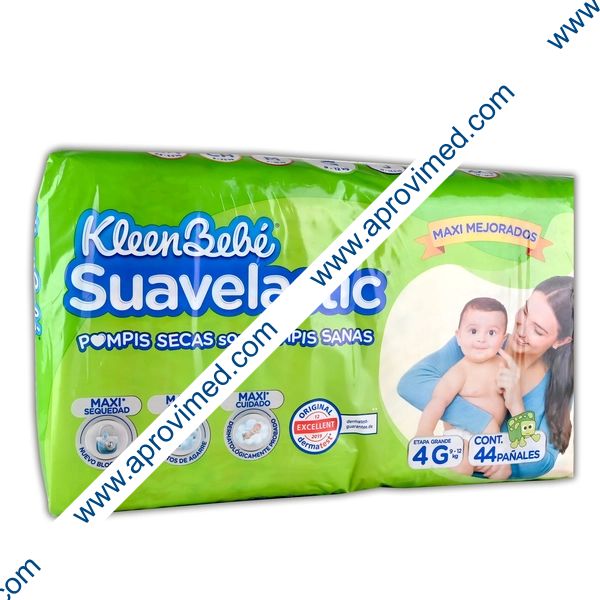 KLEENBEBÉ SUAVELASTIC (Etapa 4-G / 9-12 Kg.) c/44 Pzs.