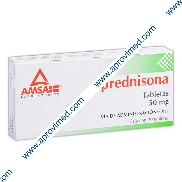 PREDNISONA (Amsa) c/20 TABS. 50 MG.