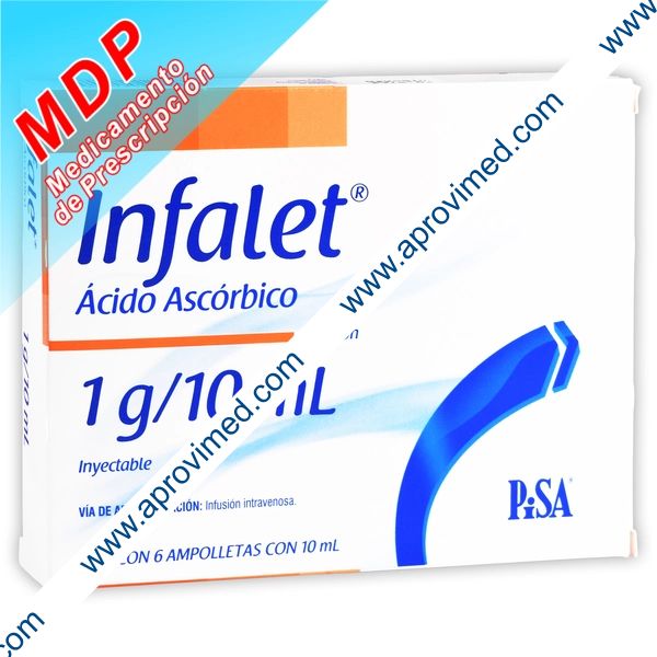 INFALET Sol. Iny. c/6 AMPTAS. 1 G/10 ML.