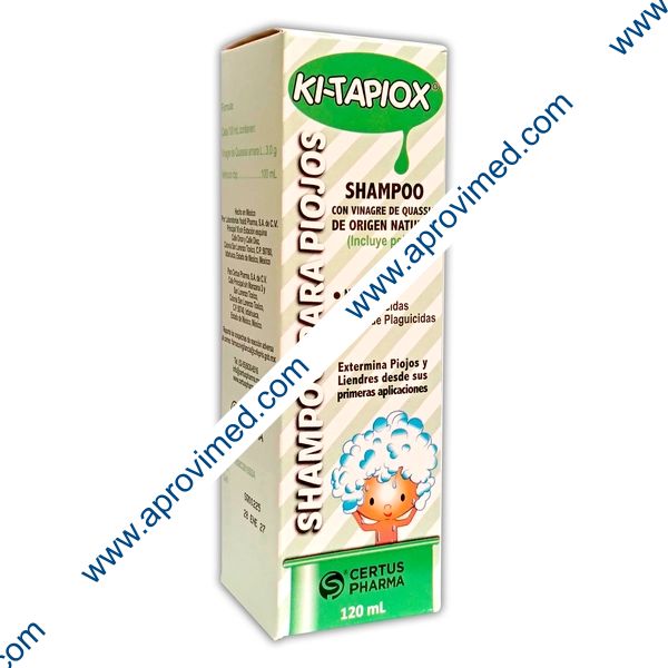 KI-TAPIOX SHAMPOO c/Peine Liendrero Fco. 120 ML. 3 G.