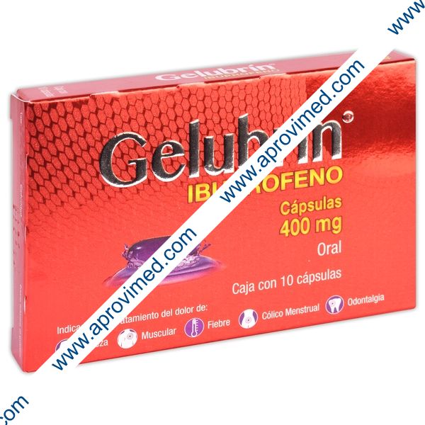 GELUBRÍN c/10 CAPS. 400 MG.