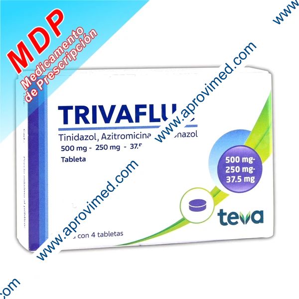 TRIVAFLUC c/4 TABS. 500/250/37.5 MG.