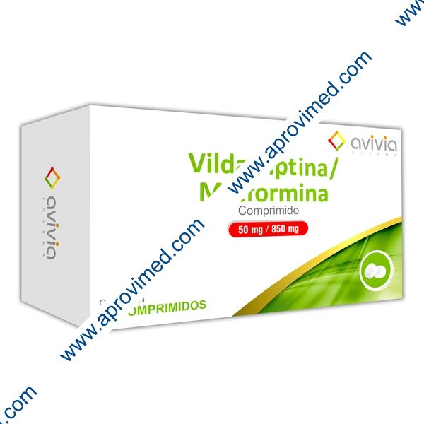 VILDAGLIPTINA/METFORMINA (Avivia) c/30 COMPS. 50/850 MG.
