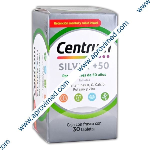CENTRUM SILVER +50 c/ 30 TABLETAS.