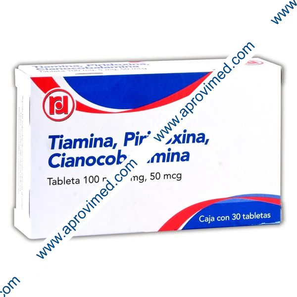 TIAMINA/PIRIDOXINA/CIANOCOBALAMINA (Randall) c/30 TABS. 100/5/0.05 MG.