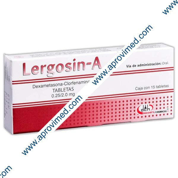 LERGOSIN-A c/15 TABS. 0.25/2 MG.