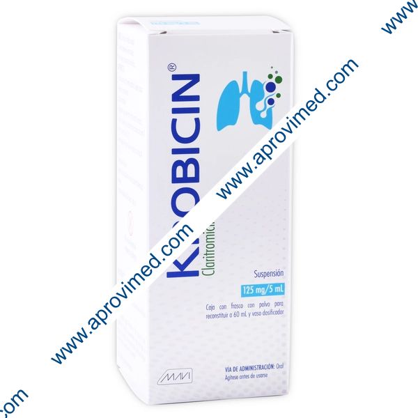 KROBICIN SUSP. Fco. 60 ML. 125 MG/5 ML. - REMATE