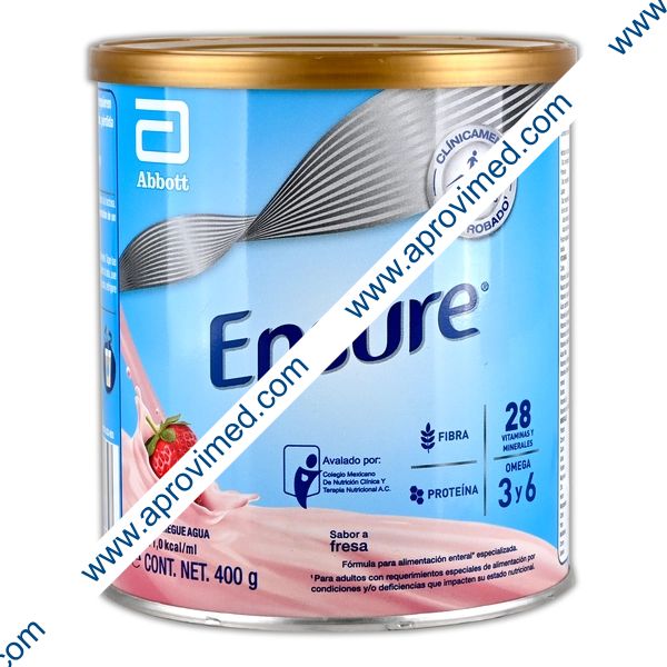 ENSURE POLVO Sabor Fresa LATA 400 G. 1.0 Kcal/1 ML.