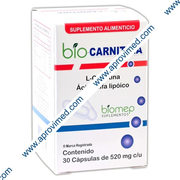 BIO-CARNITINA c/30 CAPS. 520 MG.