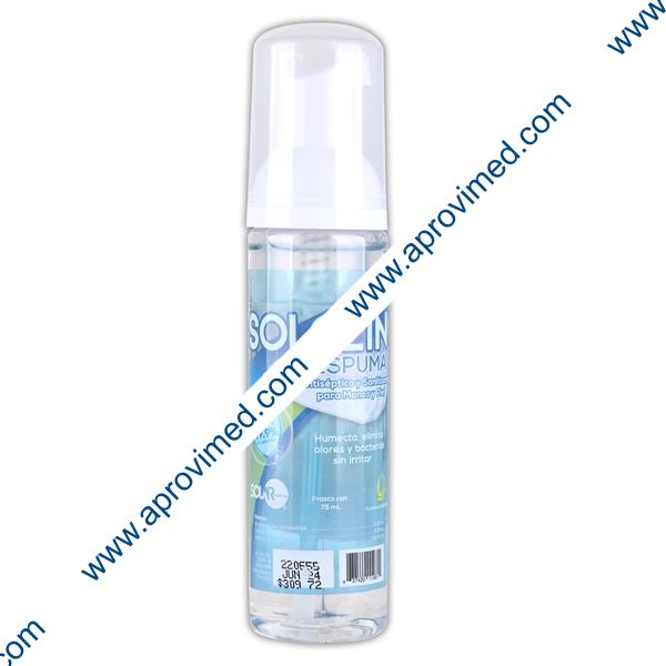 SOLCLIN ESPUMA Solución Antiséptica p/Manos Fco. 75 ML.