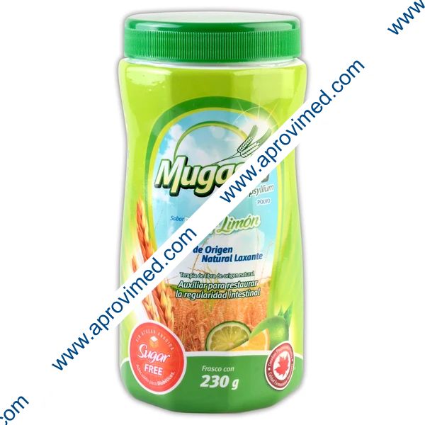 MUGASIN POLVO Sabor Lima-Limón (Sin Ázucar) Fco. c/230 G. 49.7 G/100 G.