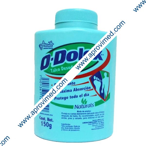 O-DOLEX Naturals TALCO Desodorante 150 G.
