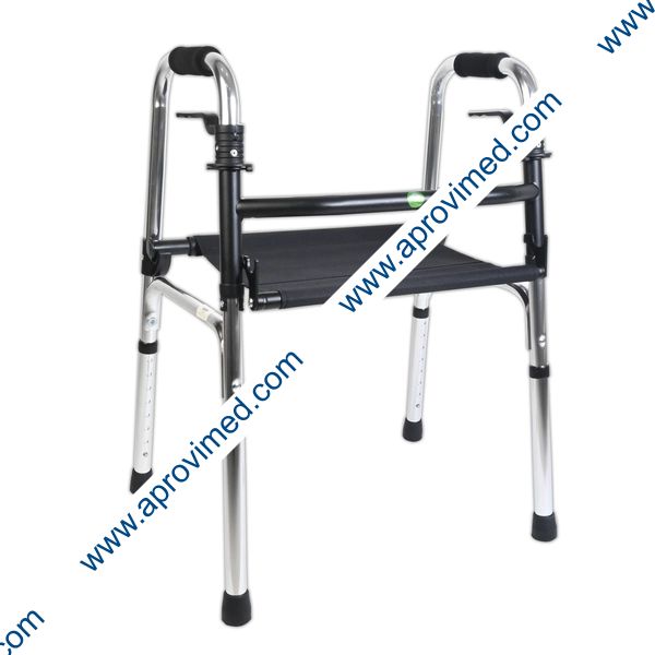 ANDADERA de ALUMINIO c/ASIENTO (Eko-Mobility) Color Plata.