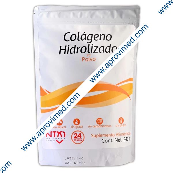COLÁGENO HIDROLIZADO (Wellness) POLVO Bolsa c/240 G.