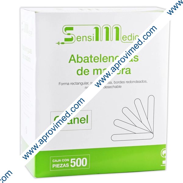 ABATELENGUAS de MADERA (SensiMedical) Cja. c/500 Pzs.