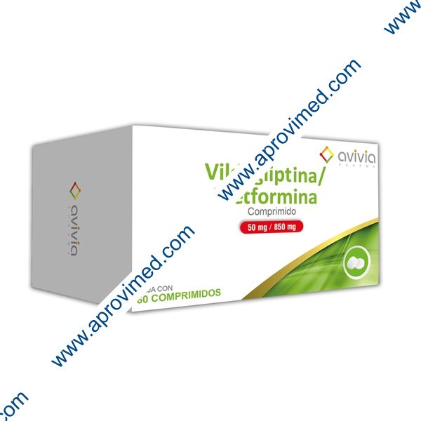 VILDAGLIPTINA/METFORMINA (Avivia) c/60 COMPS. 50/850 MG.