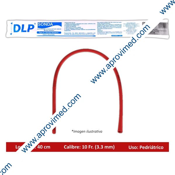 SONDA NÉLATON de LÁTEX (DLP) Long. 40cm. Cal. 10 Fr. c/1 Pza.
