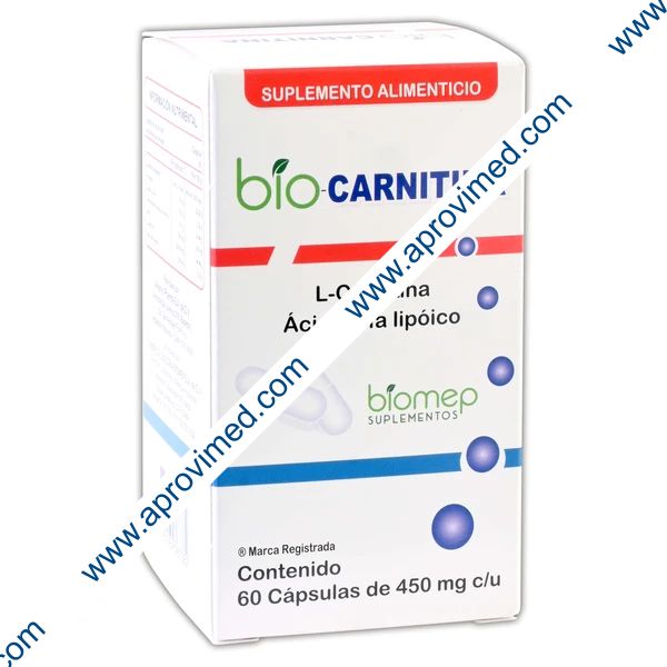 BIO-CARNITINA c/60 CAPS. 450 MG.