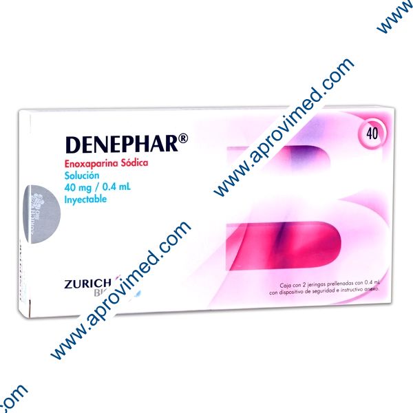 DENEPHAR Sol. Iny. c/2 JGAS. Prellenadas 40 MG/0.4 ML.