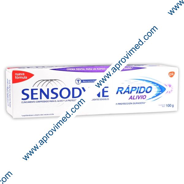SENSODYNE RÁPIDO ALIVIO Crema Dental Tubo c/100 G.