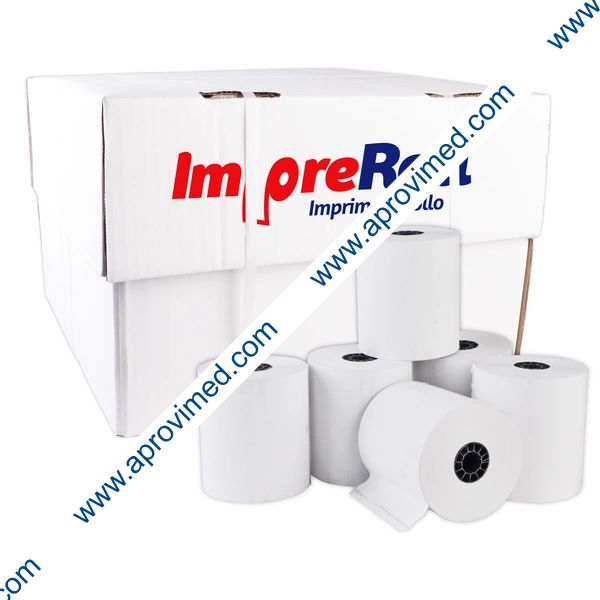 ROLLO PAPEL TÉRMICO P.VTA. Imp. Negro (ImpreRoll) 80x70mm. Cja. c/75 Pzs.