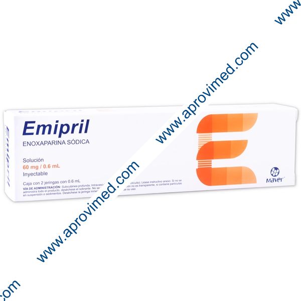 EMIPRIL Sol. Iny. c/2 JGAS. Prellenadas 60 MG/0.6 ML.