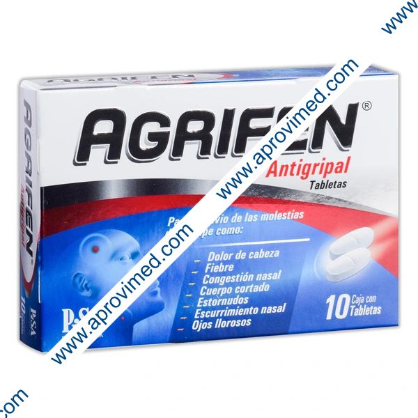 AGRIFEN c/10 TABS. 500/25/5/4 MG.
