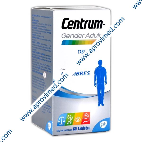 CENTRUM GENDER ADULTO p/HOMBRES c/60 TABS.