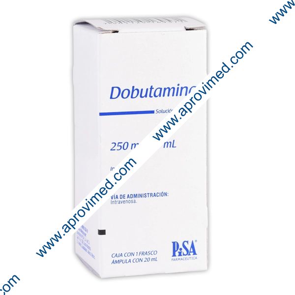 DOBUTAMINA (Pisa) Sol. Iny. c/1 FCO. AMP. 250 MG/20 ML.