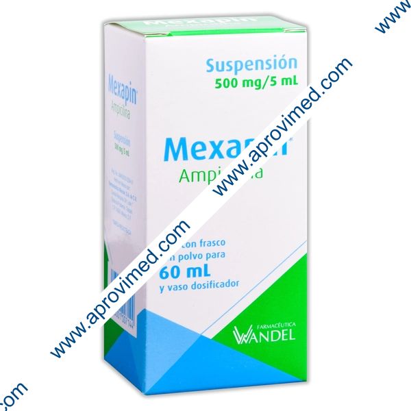 MEXAPIN SUSP. Fco. 60 ML. 500 MG/5 ML.