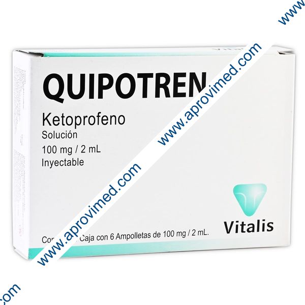 QUIPOTREN Sol. Iny. c/6 AMPTAS. 100 MG/2 ML.