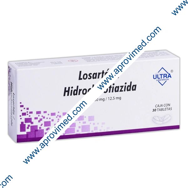 LOSARTÁN/HIDROCLOROTIAZIDA (Ultra) c/30 TABS. 50/12.5 MG.