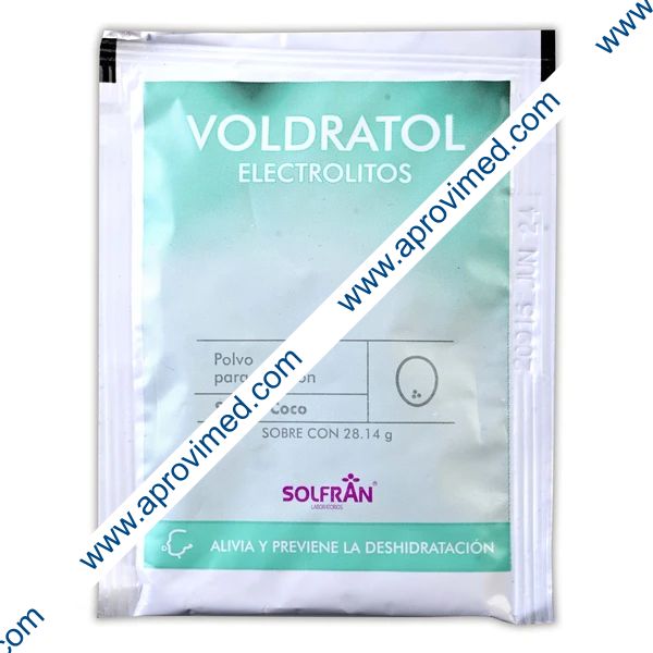 VOLDRATOL POLVO p/SOLUCIÓN Sabor COCO c/1 SOBRE 28.14 G.
