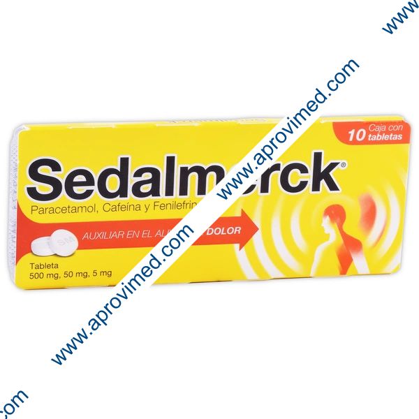 SEDALMERCK c/10 TABS. 500/50/5 MG.