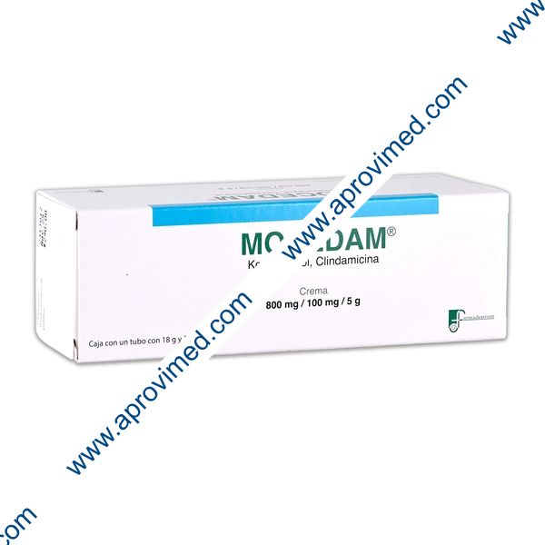 MOCEDAM Crema Vaginal TUBO c/18 G. 800-100 MG/5 G. y 3 Aplics.