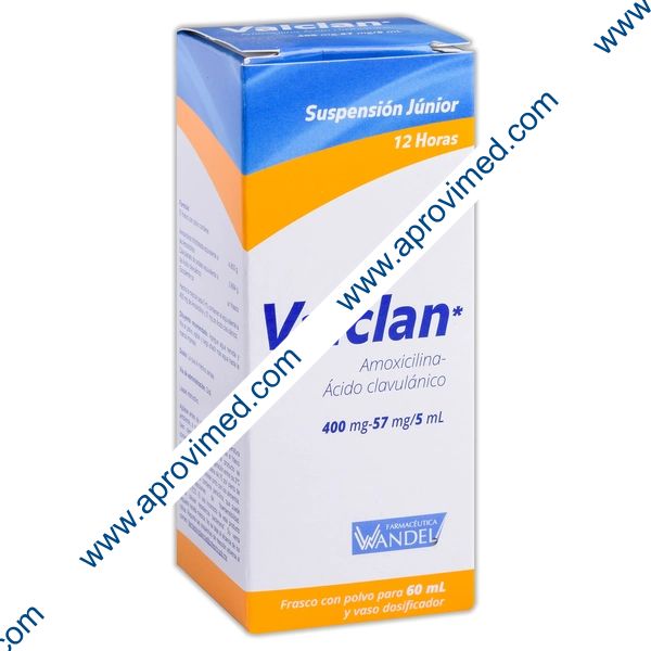 VALCLAN 12H. SUSP. Junior Fco. 60 ML. 400-57 MG/5 ML.