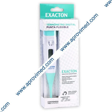 TERMÓMETRO DIGITAL Punta Flexible (Exacton) Blister c/1 Pza.