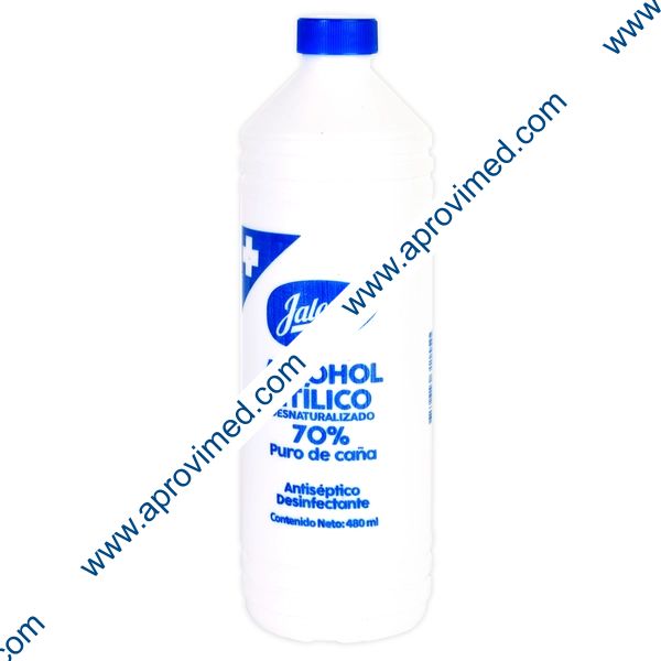 ALCOHOL ETÍLICO Desnaturalizado (Jaloma) 70% Fco. 480 ML.