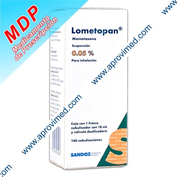LOMETOPAN SUSP. p/INHALACIÓN NASAL 0.05% Fco. 18 ML. c/140 Dosis 50 MCG.